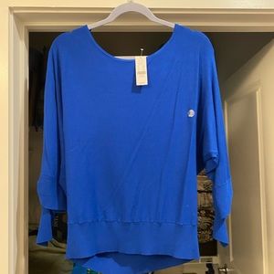 New York & Company Sweater - Blue XL